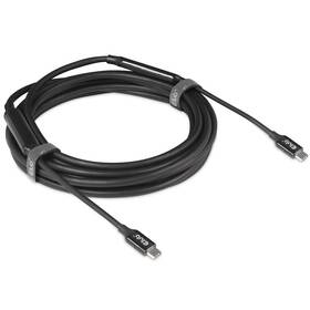 Kábel Club3D USB-C/USB-C, 8K, aktívny, 5m čierny

