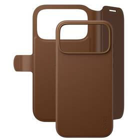Puzdro na mobil flipové PanzerGlass CARE na Apple iPhone 18 Pro Max / 17 Pro Max Tango 2v1 Wallet MagSafe hnedé


