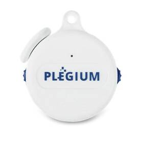 Chytrý osobný alarm Plegium Smart Emergency Button Wearable biely

