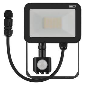 Reflektor EMOS INOVO 20W 2200LM PIR IP65 NW čierna farba
