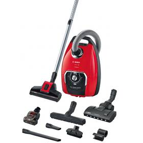 Podlahový vysávač Bosch BGB8PET0L červený

