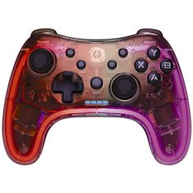 Gamepad Canyon GPW-04 RGB 5v1 (PS3, PS4, XBOX, Android, PC) priehľadný

