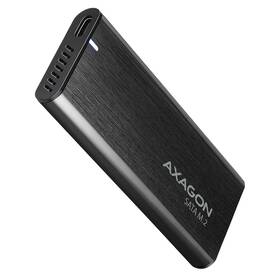 Externý rámček Axagon RAW box USB-C 3.2 Gen 2, M.2 SATA SSD čierny

