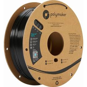 Tlačová struna (filament) Polymaker PolyLite PETG, 1,75 mm, 1 kg čierna farba
