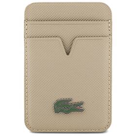 Peňaženka Lacoste PU Iconic Petit Pique MagSafe béžová

