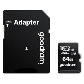 Pamäťová karta Goodram MicroSDXC 64GB 10 UHS I + adaptér 

