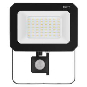 Reflektor EMOS SIMPO 50W 5000LM IP44 NW PIR čierna farba
