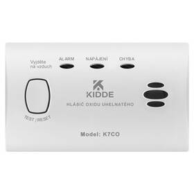 Senzor Kidde K7CO, detektor CO s alarmom - odolný voči vlhkosti biely

