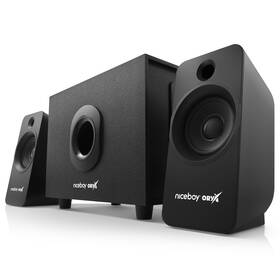 Reproduktory Niceboy ORYX VOX 2.1 MAXX BASS čierne

