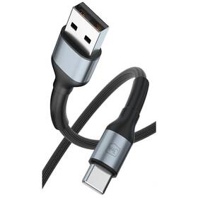 Kábel 3mk Hyper N-SERIES USB/USB-C, QC 3.0, 18W, 1m čierny

