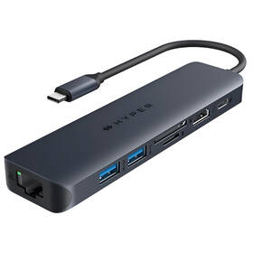 USB Hub HyperDrive EcoSmart Gen.2 USB-C 7-in-1 100W PD Pass-thru 

