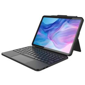 Puzdro s klávesnicou na tablet FIXED Typee Enduro na Apple iPad Pro 11" (2018-2022)/iPad Air (2020-2025), CZ čierne

