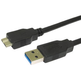 Kábel AQ USB 3.0/micro USB-B, 0,5m čierny

