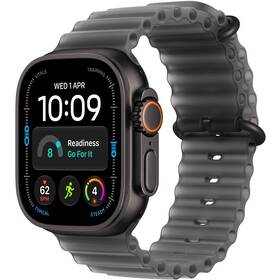 Inteligentné hodinky Apple GPS + Cellular 49 mm černý titan, průsvitně černý oceánský řemínek 

