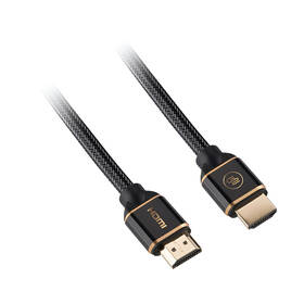 Kábel GoGEN HDMI 2.0, 2m, pozlátený, opletený, High speed, s ethernetom 

