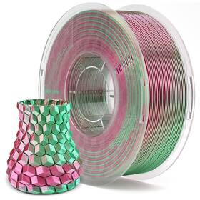 Tlačová struna (filament) Elegoo SILKPL 1,75mm G-R červený/zelený

