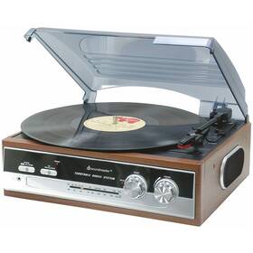 Gramofón Soundmaster PL186H hnedá farba
