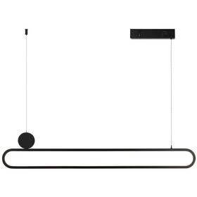 Závesné svietidlo IMMAX NEO LITE OVALE SMART 122cm 50W s podporou BEACON, Wi-Fi, TUYA čierne

