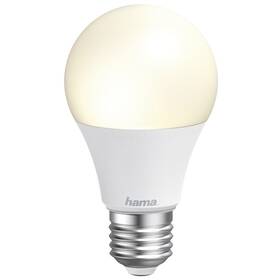 Inteligentná žiarovka Hama SMART WiFi LED E27, 10 W, biela, stmievateľná 
