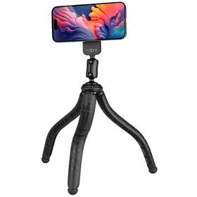 Držiak na mobil FIXED Creator Flexible Tripod MagSafe, 1/4" závit čierny

