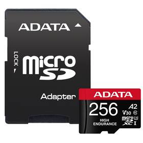 Pamäťová karta ADATA High Endurance Micro SDXC 256GB UHS-I (100R/85W) + adaptér 

