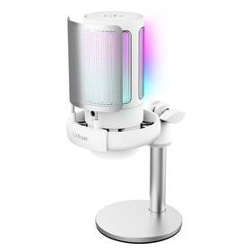 Mikrofón Trust GXT238 Auron, USB-C, RGB biely

