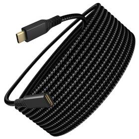 Kábel WG USB-C (M)/USB-C (F), predlžovací, 2 m čierny

