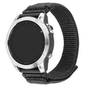 Remienok FIXED Nylon Sporty Strap na Garmin QuickFit 26mm sivý

