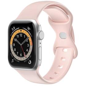 Remienok Celly silikonový na Apple Watch 42/44/45 mm ružový

