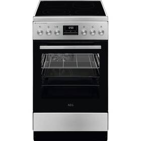 Sklokeramický sporák AEG CCB56490BM nerez

