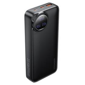 Powerbank Essager s digitálnym displejom a integrovaným káblom 20000 mAh 22,5 W čierna

