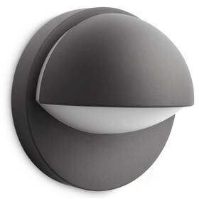 Nástenné svietidlo Philips June, 1xE27 - antracitové 
