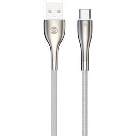Kábel Forever Sleek USB/USB-C, 3 A, 1 m biely

