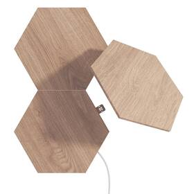 LED svetlo Nanoleaf Elements Hexagons Expansion Pack 3ks drevené

