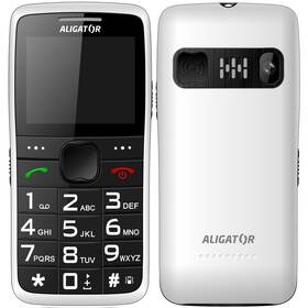 Mobilný telefón Aligator A675 Senior biely

