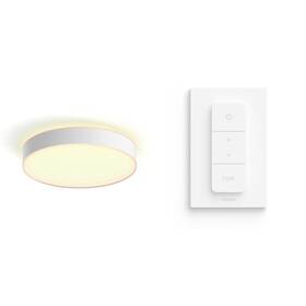 LED stropné svietidlo Philips Enrave L - biele + Ovládač Philips Hue Dimmer Switch V2 

