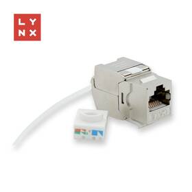 Spojka Lynx STP Cat6, samozařezávací strieborná

