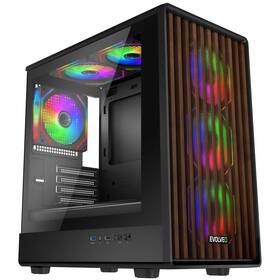 Case Evolveo Panthera, 6x ARGB čierna

