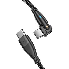 Kábel 3mk rýchlonabíjací Hyper Cable N-SERIES USB-C / USB-C, Power Delivery, QC 3.0, 100W, 1m, otočný čierny

