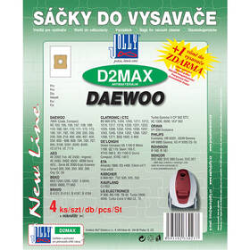 Vrecká pre vysávače Jolly MAX D 2 (4 ks) 

