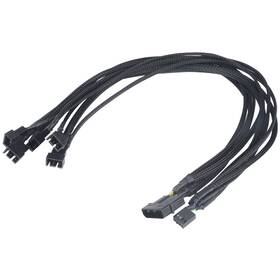 Redukcia AKASA FLEXA FP5 1x 4pin PWM na 5x 4pin PWM 45cm 

