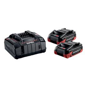  Set batérie a nabíjačky Metabo 2 x LiHDX 4,0 Ah