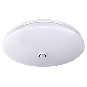 LED stropné svietidlo Solight Plain s PIR sensorom, 18W, 1260lm, 3000K, okrúhle, 33cm biele

