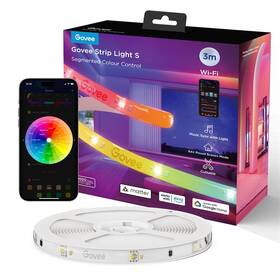 LED pásik Govee Smart PRO, Matter WiFi RGBICW, 3 m biely

