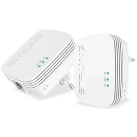 Sieťový rozvod LAN po 230V Strong 600 DUO MINI biely

