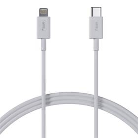 Kábel Allity AUC-03, 27W, USB-C/Lightning, 2m biely

