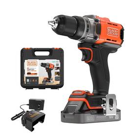 Vŕtací skrutkovač Black-Decker BCD382D1XK-QW (s batériou) 

