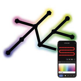 Nástenné svietidlo EMOS GoSmart, 34 W, RGB Lines (9 ks) čierne

