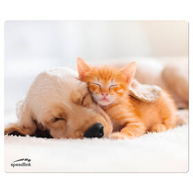 Podložka pod myš Speed Link SILK Dog & Cat, 23 × 19 cm 

