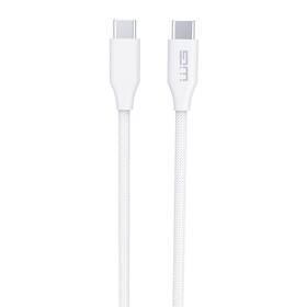 Kábel WG USB-C/USB-C, 60W, 2m biela farba
